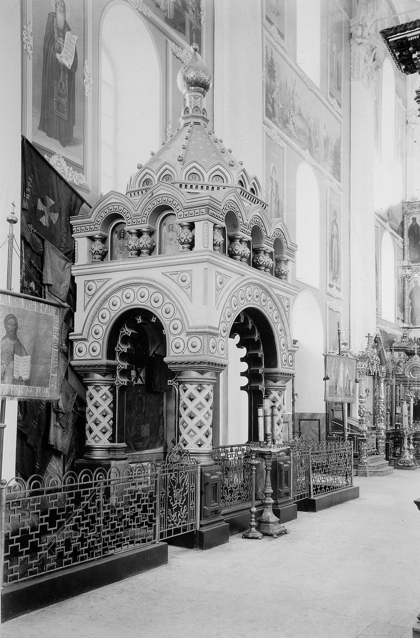 Minins grav i Frelserens katedral i Nizhny Novgorod Kreml, Rusland, 1896. af Maxim Dmitriev