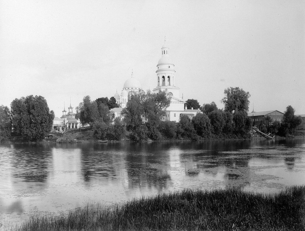 Frelserens katedral den gamle fair katedral, Nizhny Novgorod, Rusland, 1896 af Maxim Dmitriev