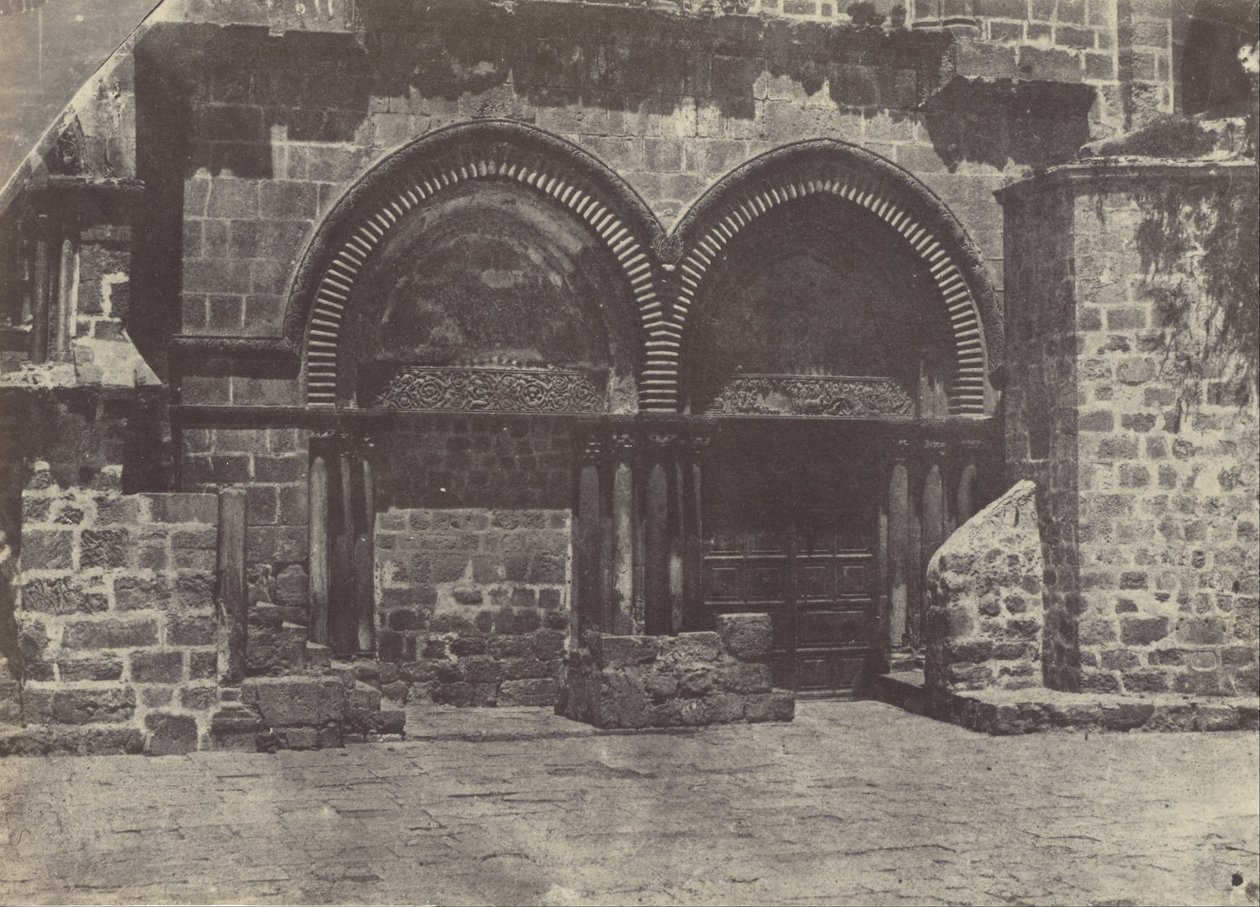 Palæstina. Jerusalem. Nedre buer i Den Hellige Gravs Kirke af Maxime Du Camp
