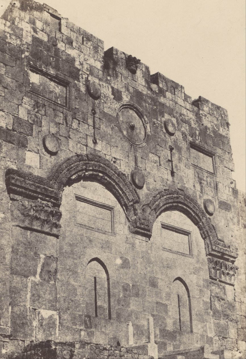 Palæstina. Jerusalem. gylden port af Maxime Du Camp
