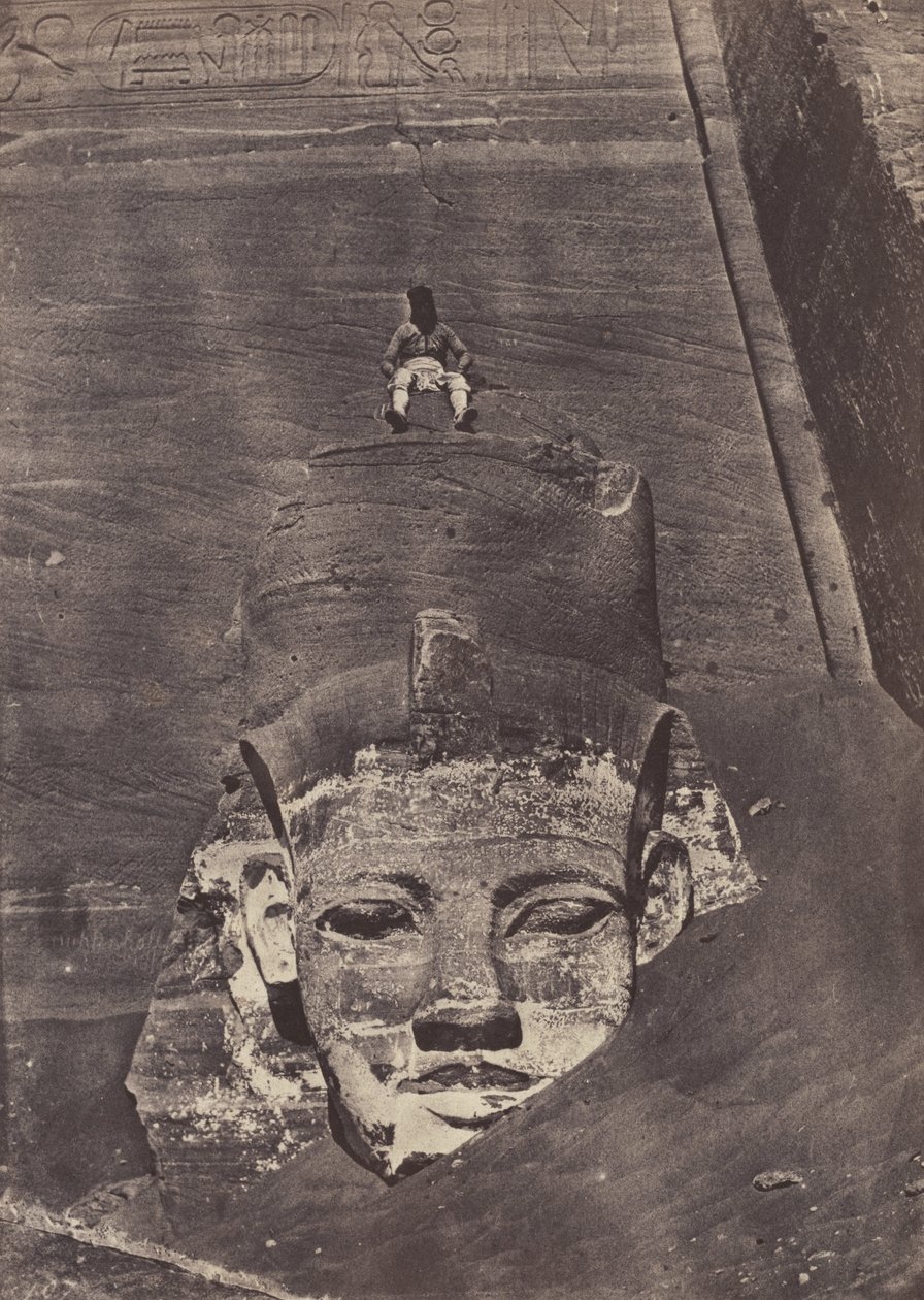 Vestligste koloss, det store tempel, Abu Simbel af Maxime Du Camp