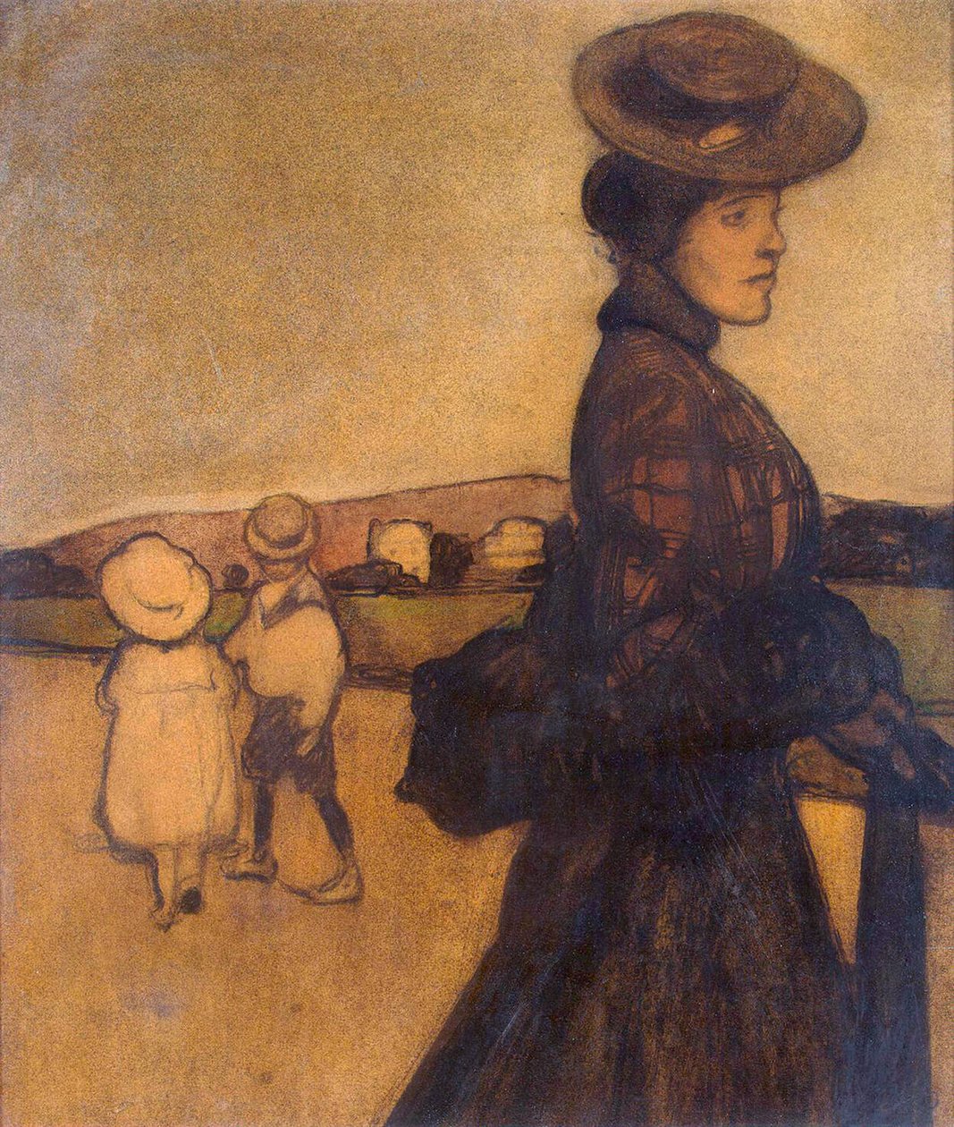 Guvernante, c1901-1902. af Maxime Dethomas