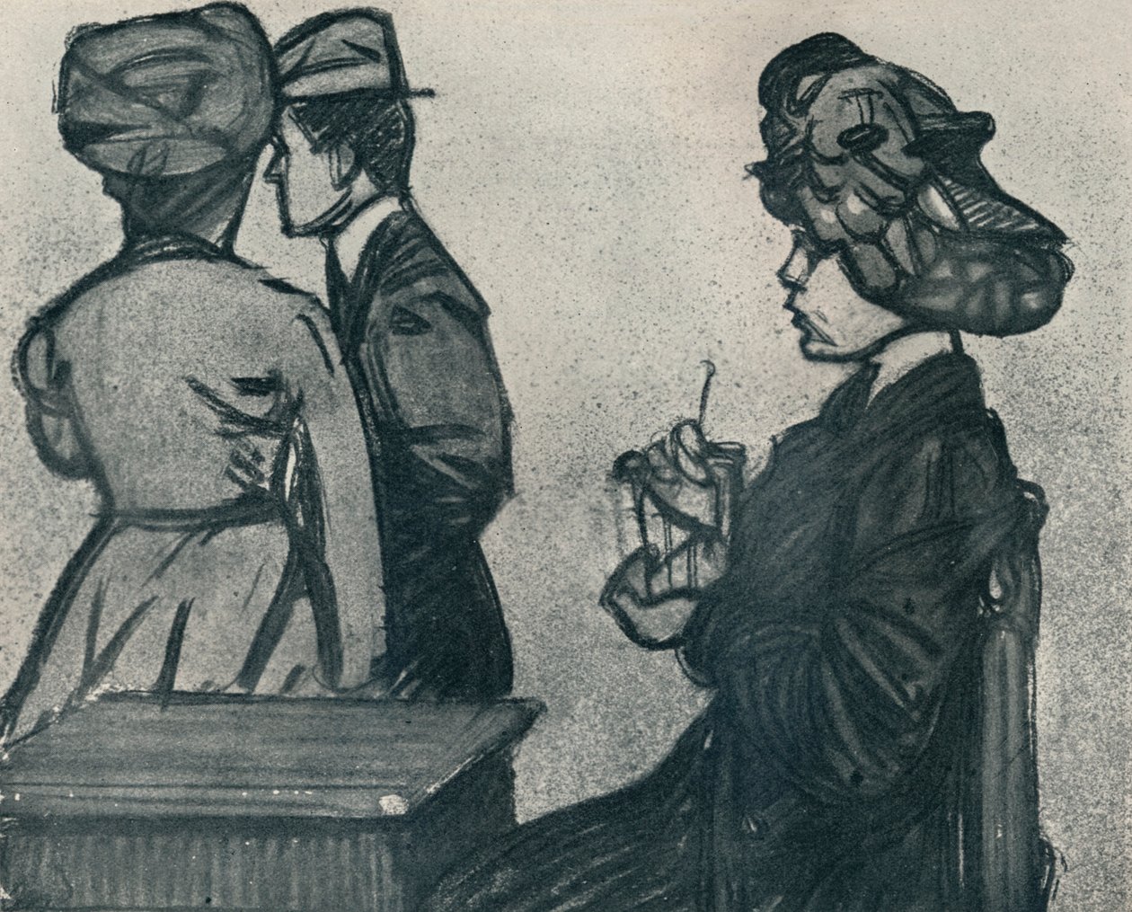 The Complacent Friend, c1920, 1923 af Maxime Pierre Jules Dethomas