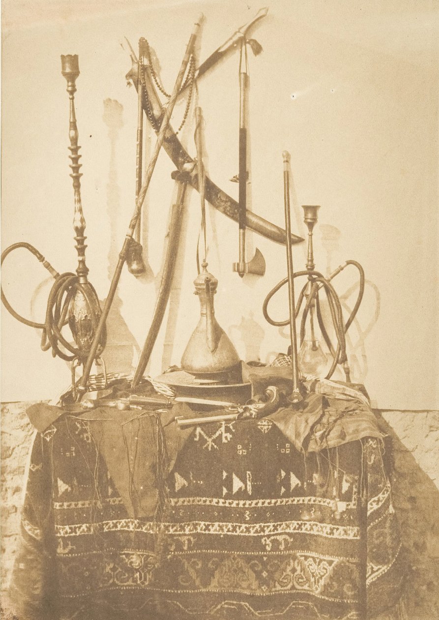 Kairos våben og redskaber, december 1849-januar 1850. af Maxime Du Camp