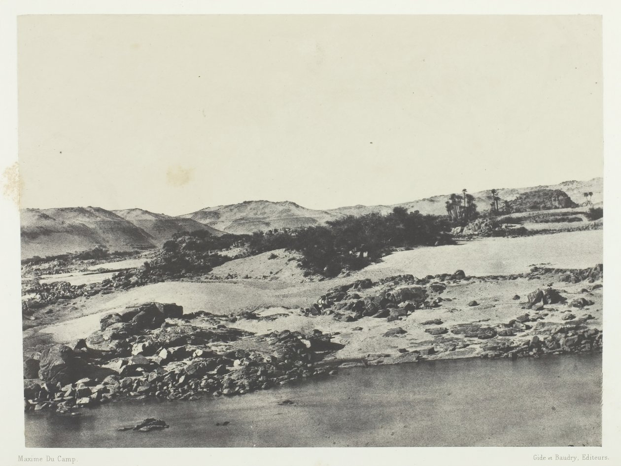 Indgang til den første grå stær, Øvre Egypten, 184951, trykt 1852. af Maxime Du Camp