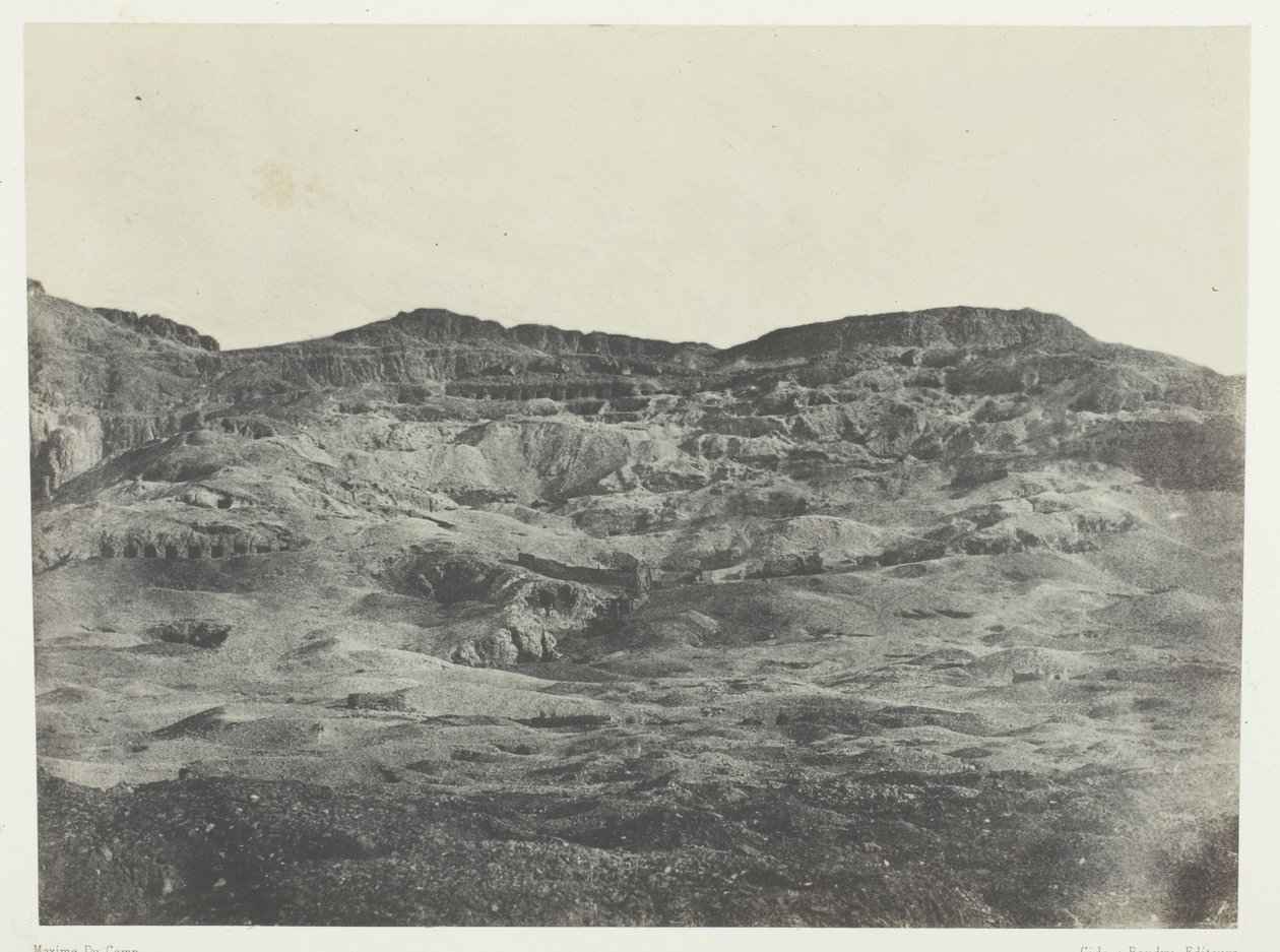 Gournah, Thebens Nekropolis; Theben af Maxime Du Camp
