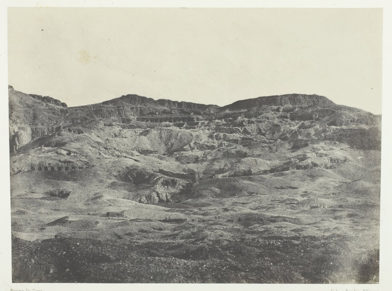 Gournah, Necropolis of Thebes, Thebes, 184951, trykt 1852. af Maxime Du Camp