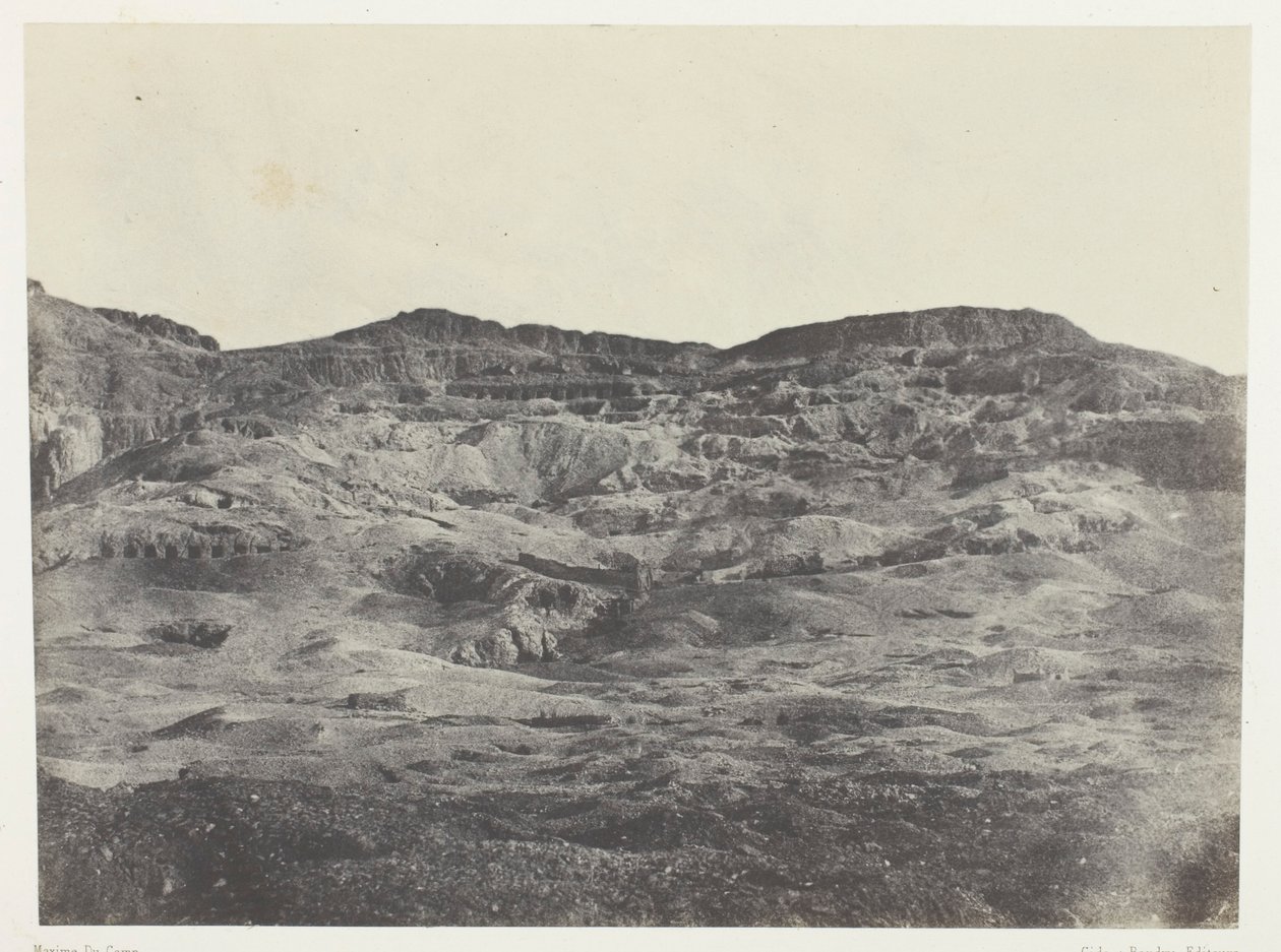 Gournah, Thebens Nekropolis; Theben af Maxime Du Camp
