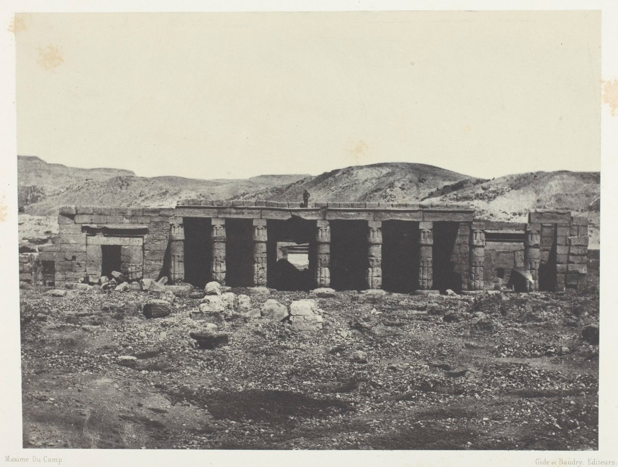 Gournah, Palace of Menephta 1st; Theben af Maxime Du Camp