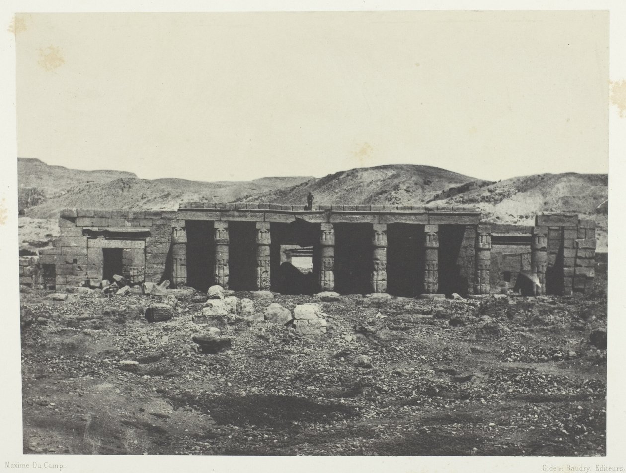 Gournah, Palace of Menephta 1st; Theben af Maxime Du Camp