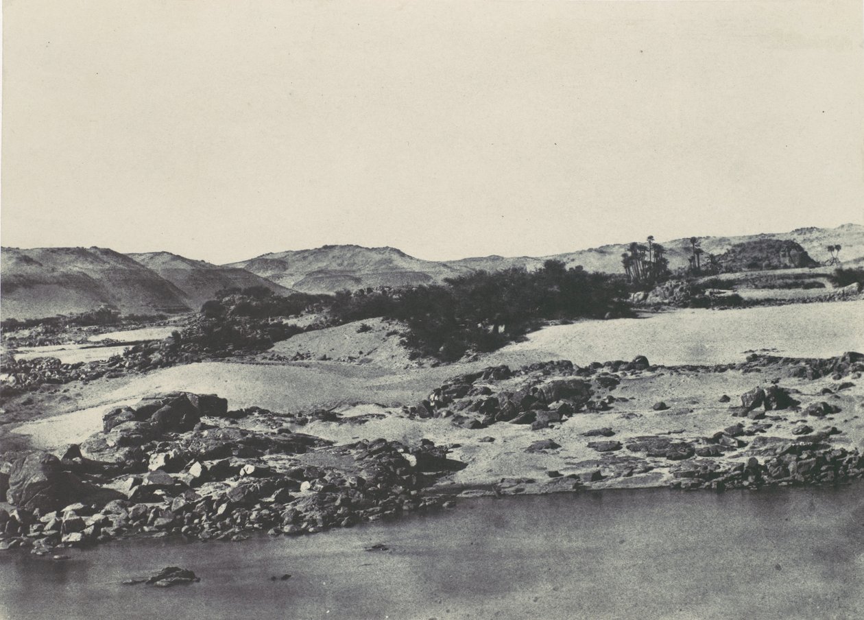 Øvre Egypten. Indgangen til den første grå stær, 1850. af Maxime Du Camp