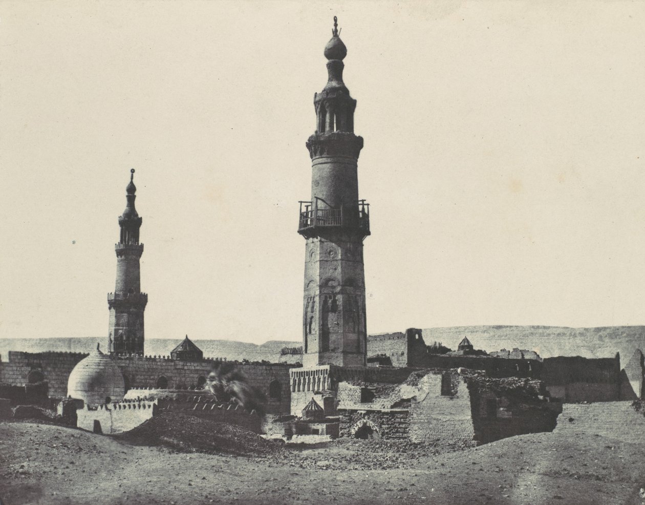 Øvre Egypten. Girgeh. Moskeen i Ali-Bey, 1850. af Maxime Du Camp