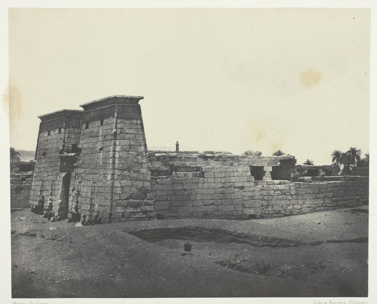 Karnak, Khons tempel; Theben af Maxime Du Camp