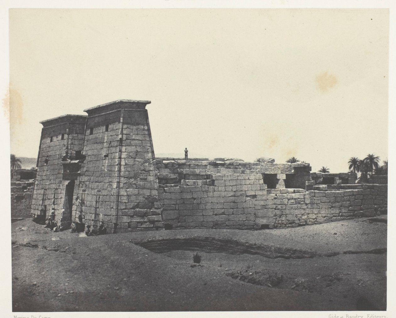 Karnak, Khons tempel; Theben af Maxime Du Camp