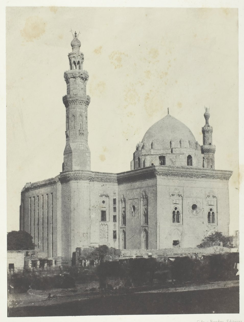 Sultan Haçans moske, Le Kaire, 184951, trykt 1852. af Maxime Du Camp