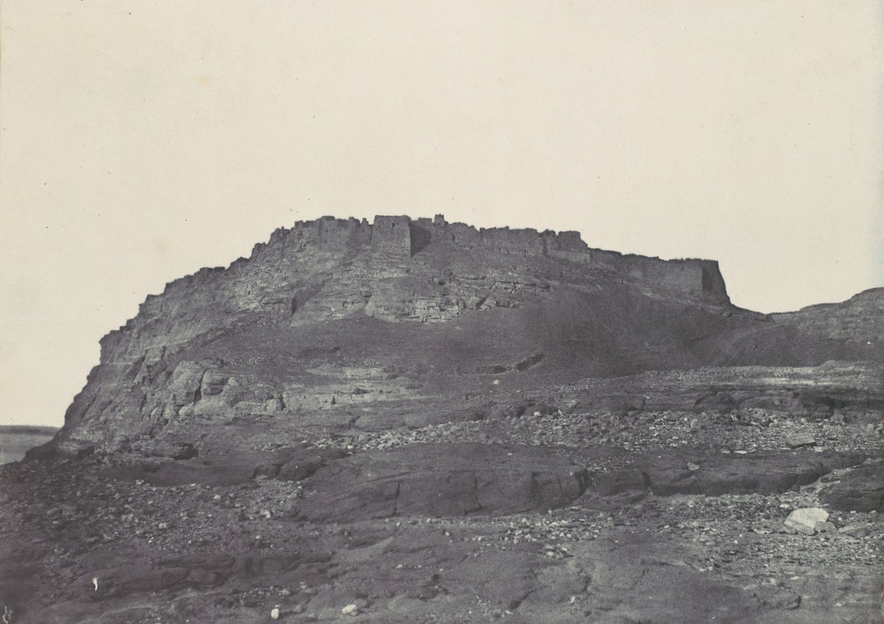 Nubien. Ibrym fæstning antikke Premmis. Udsigt mod syd, 1850. af Maxime Du Camp