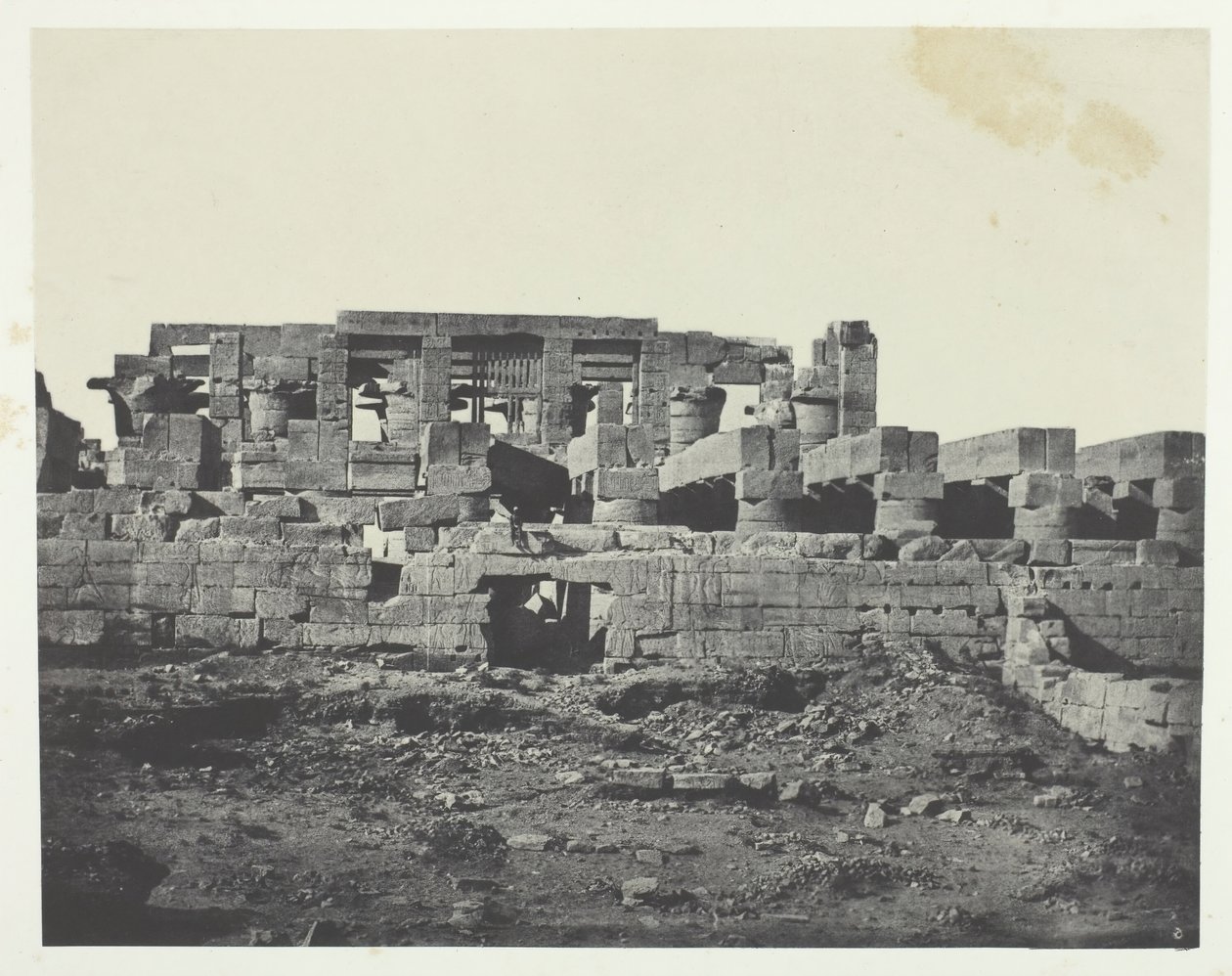 Karnak Palace, sydlige indgang til Hypostyle Hall, Theben, 184951, trykt 1852. af Maxime Du Camp
