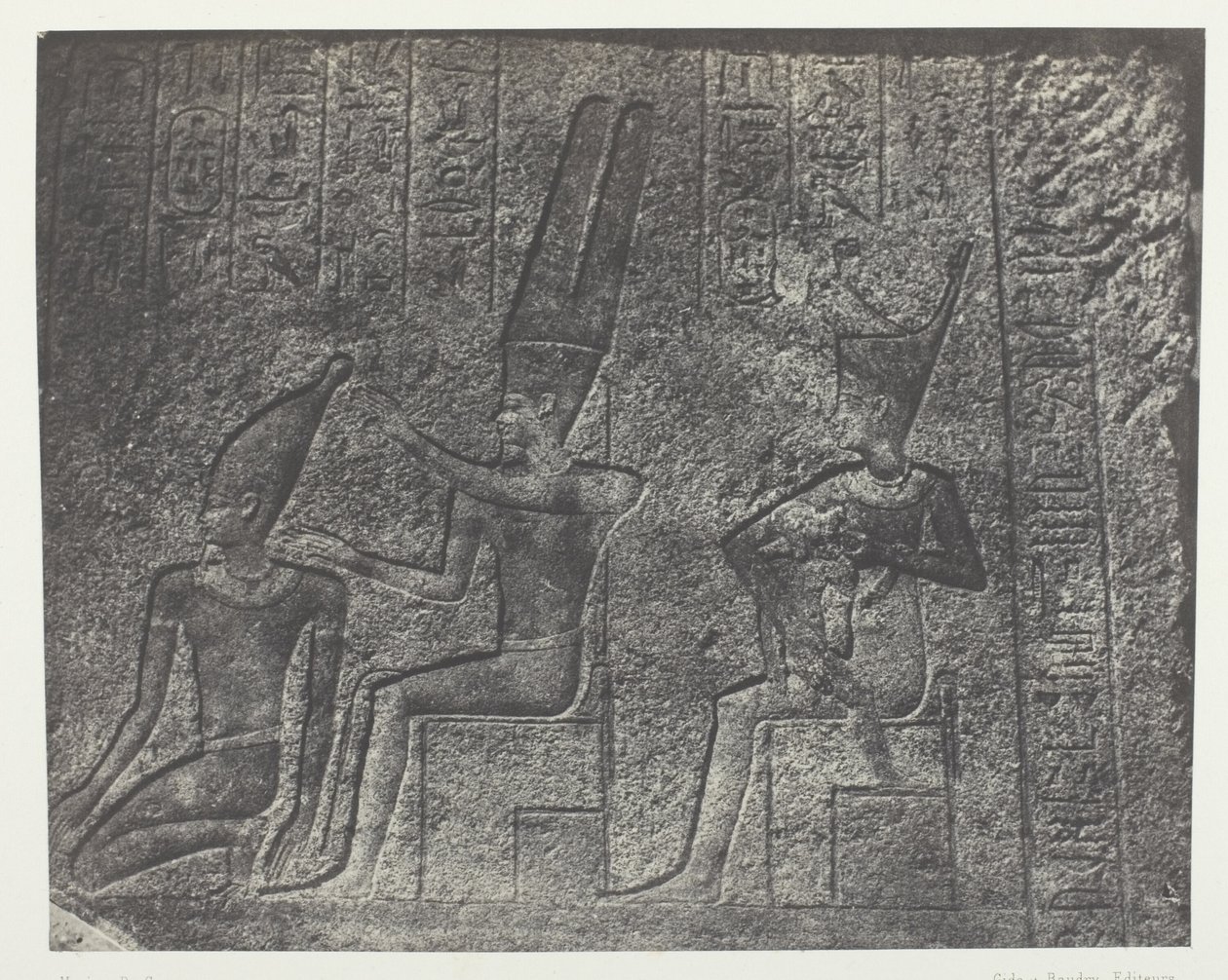 Karnak Palace, Udvendige Skulpturer af Granit Sanctuary; Theben af Maxime Du Camp