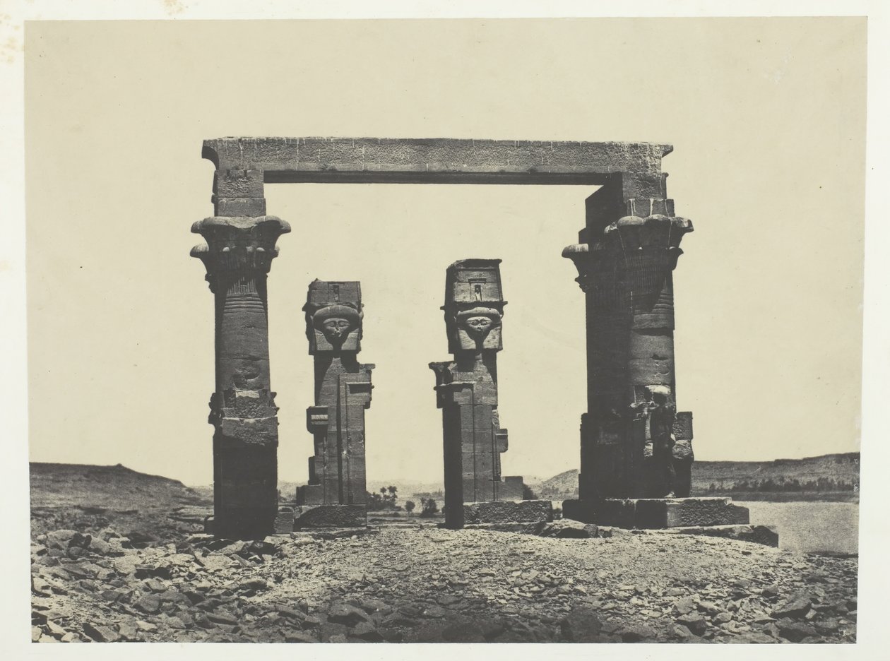 Temple de Kardassy, Nubie, 184951, trykt 1852. af Maxime Du Camp
