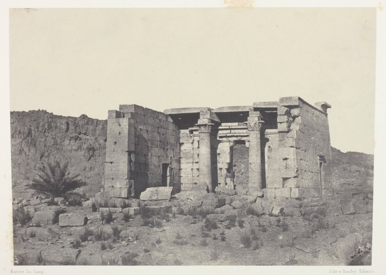 Tafeh-templet (det gamle Taphis), Nubien af Maxime Du Camp