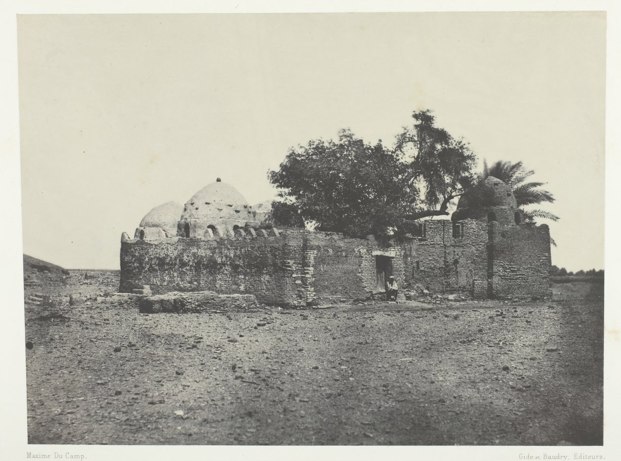 Cidi-Abdellah-el-Marabouts grav, Øvre Egypten, 184951, trykt 1852. af Maxime Du Camp