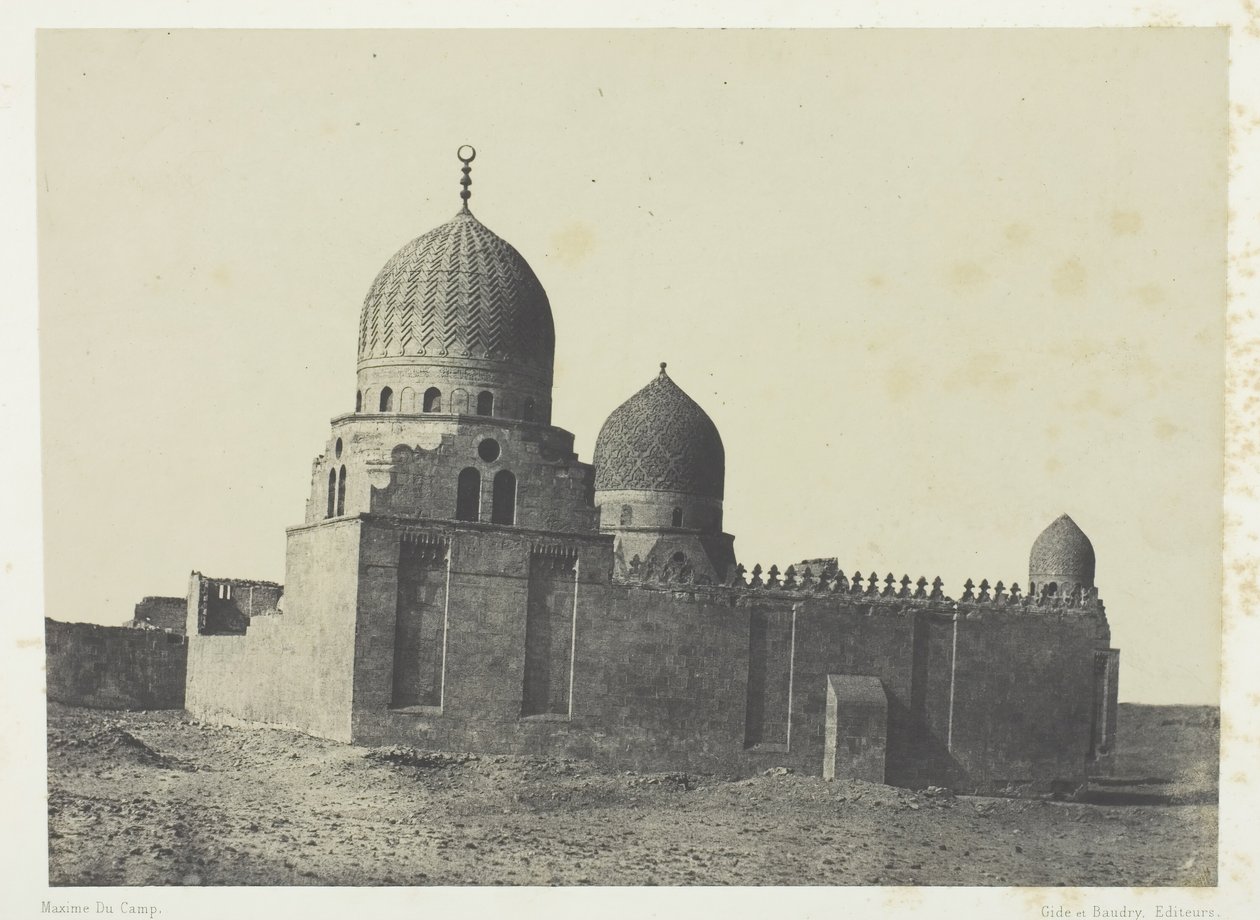 Tomb of Mamluk Sultans, Cairo, 184951, trykt 1852. af Maxime Du Camp