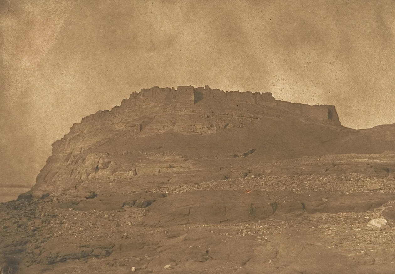 Udsigt over Ibrym-fæstningen, 31. marts 1850. af Maxime Du Camp