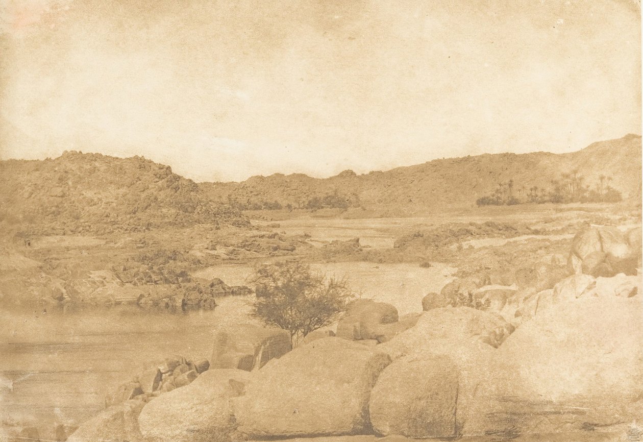 Udsigt taget fra første højre bred grå stær, 1849-50. af Maxime Du Camp