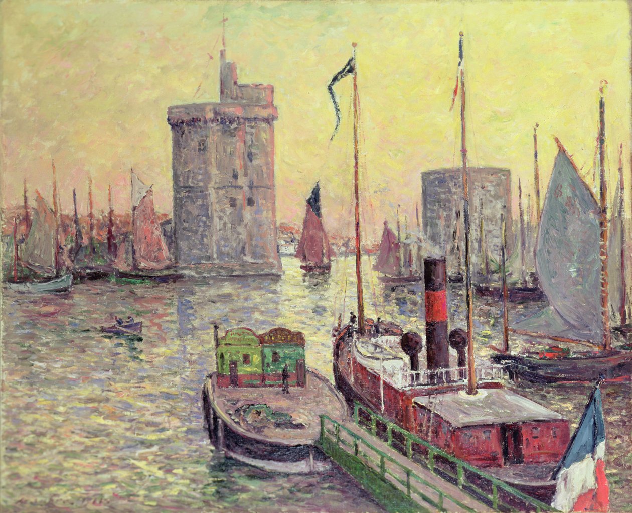 Havnen i La Rochelle af Maxime Emile Louis Maufra