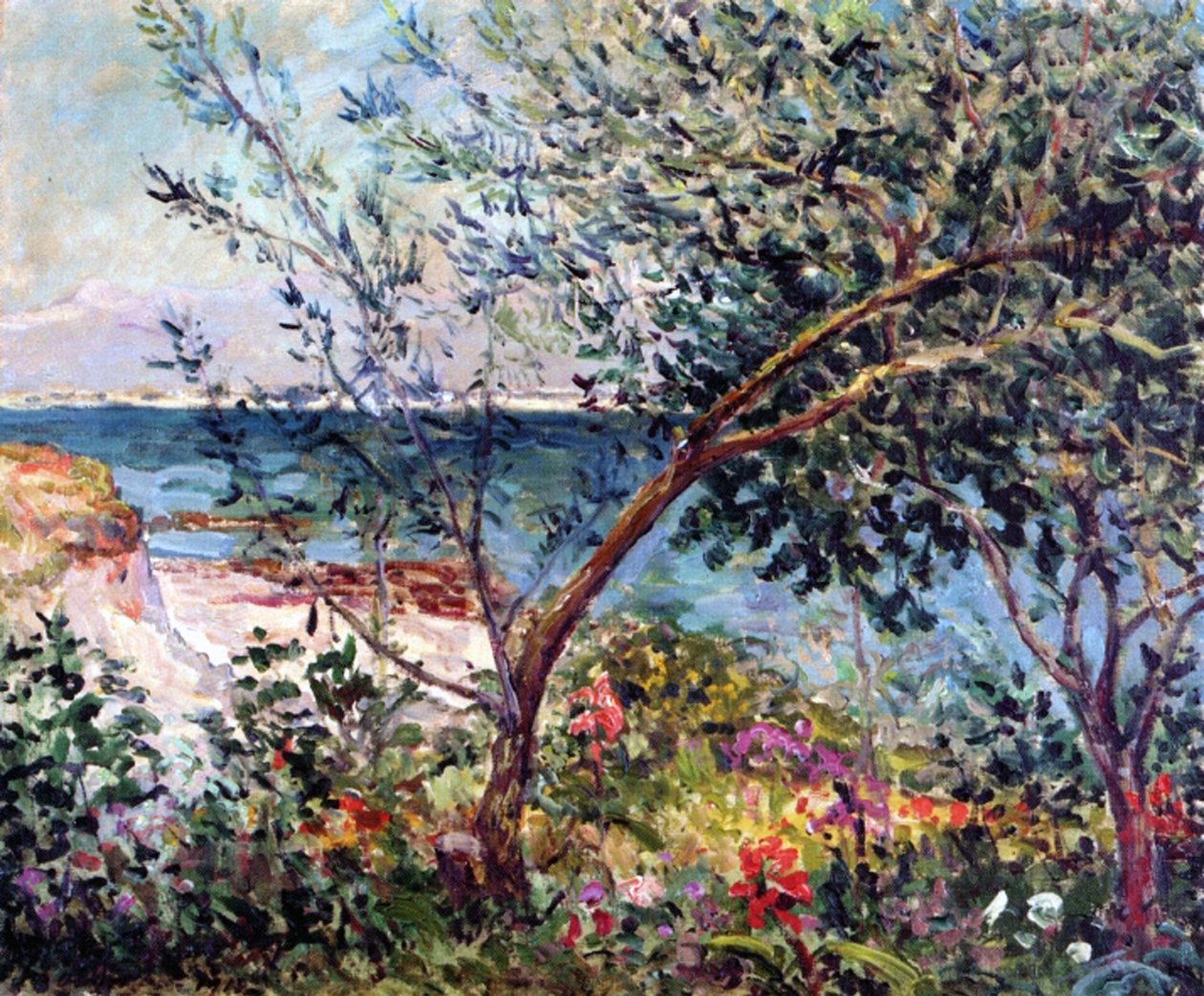 Kunstnerens have i Bretagne af Maxime Emile Louis Maufra