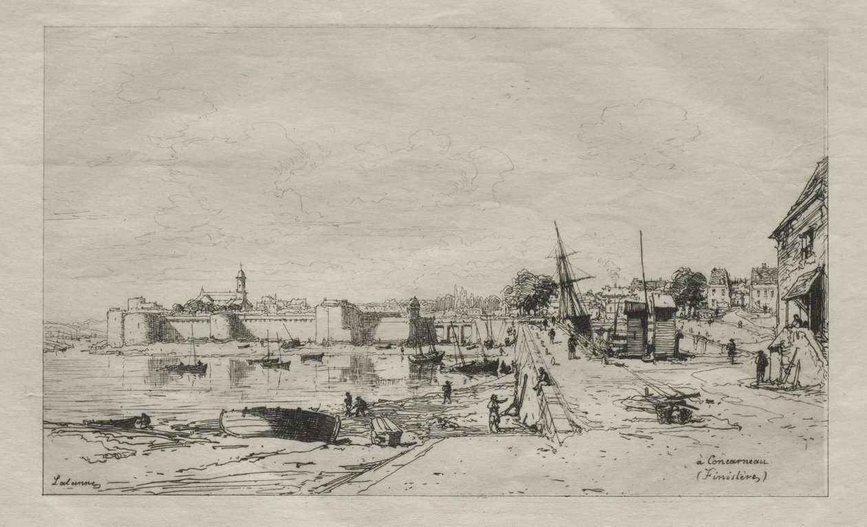 I Concarneau (Finistère) af Maxime Lalanne