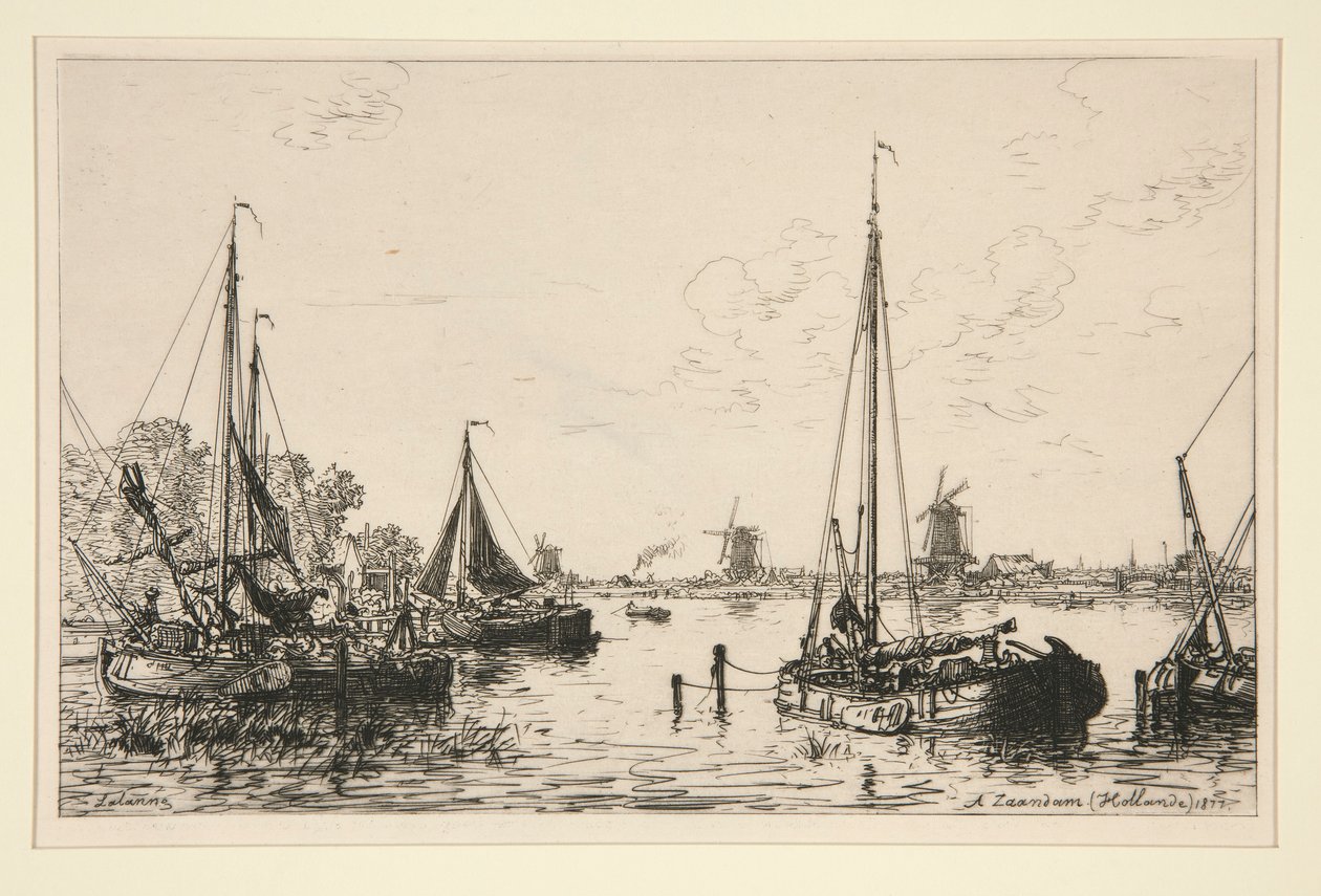 A Zaandam, Holland (Ved Zaandam, Holland) af Maxime Lalanne