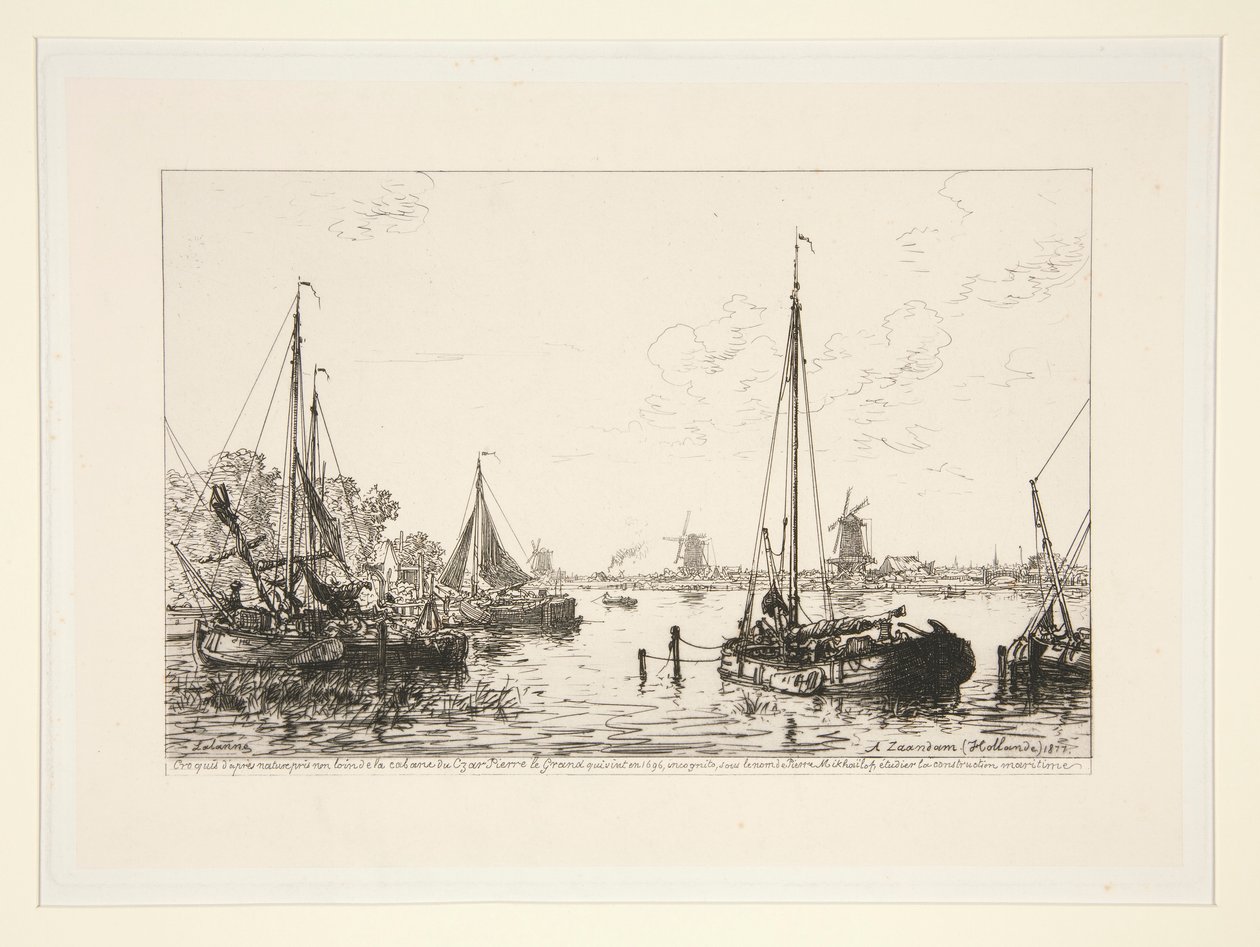 A Zaandam, Hollande (Ved Zaandam, Holland) af Maxime Lalanne
