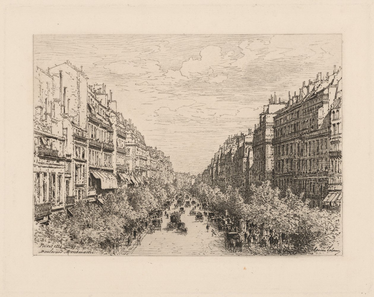 Boulevard Montmartre af Maxime Lalanne