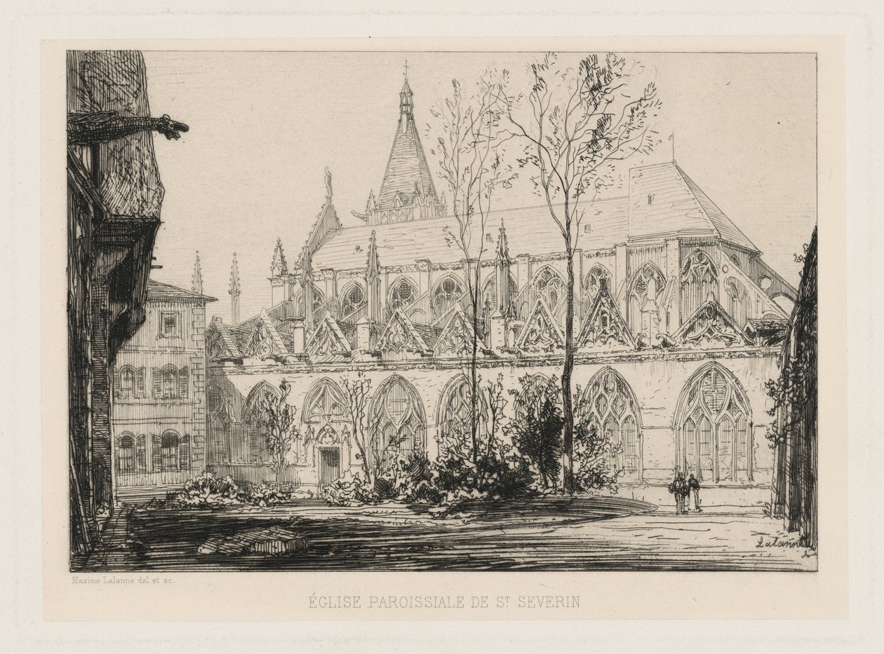Sognekirken Saint-Séverin af Maxime Lalanne