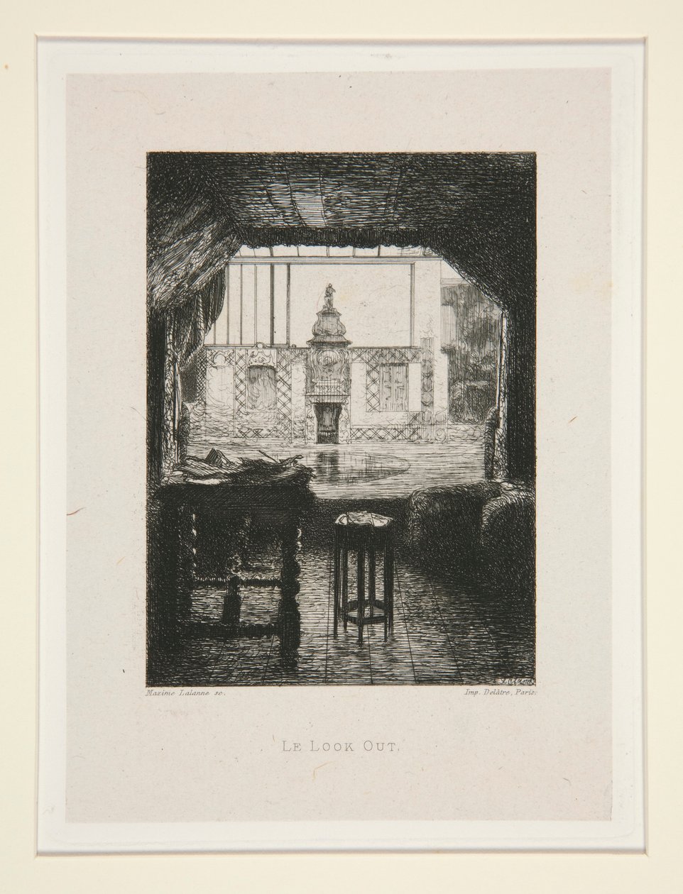 Se ud, pl. 10 fra suiten Chez Victor Hugo (Victor Hugo af Maxime Lalanne