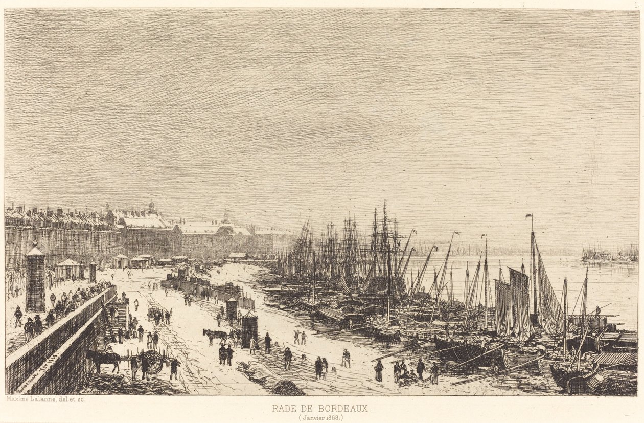 Bordeaux havn af Maxime Lalanne