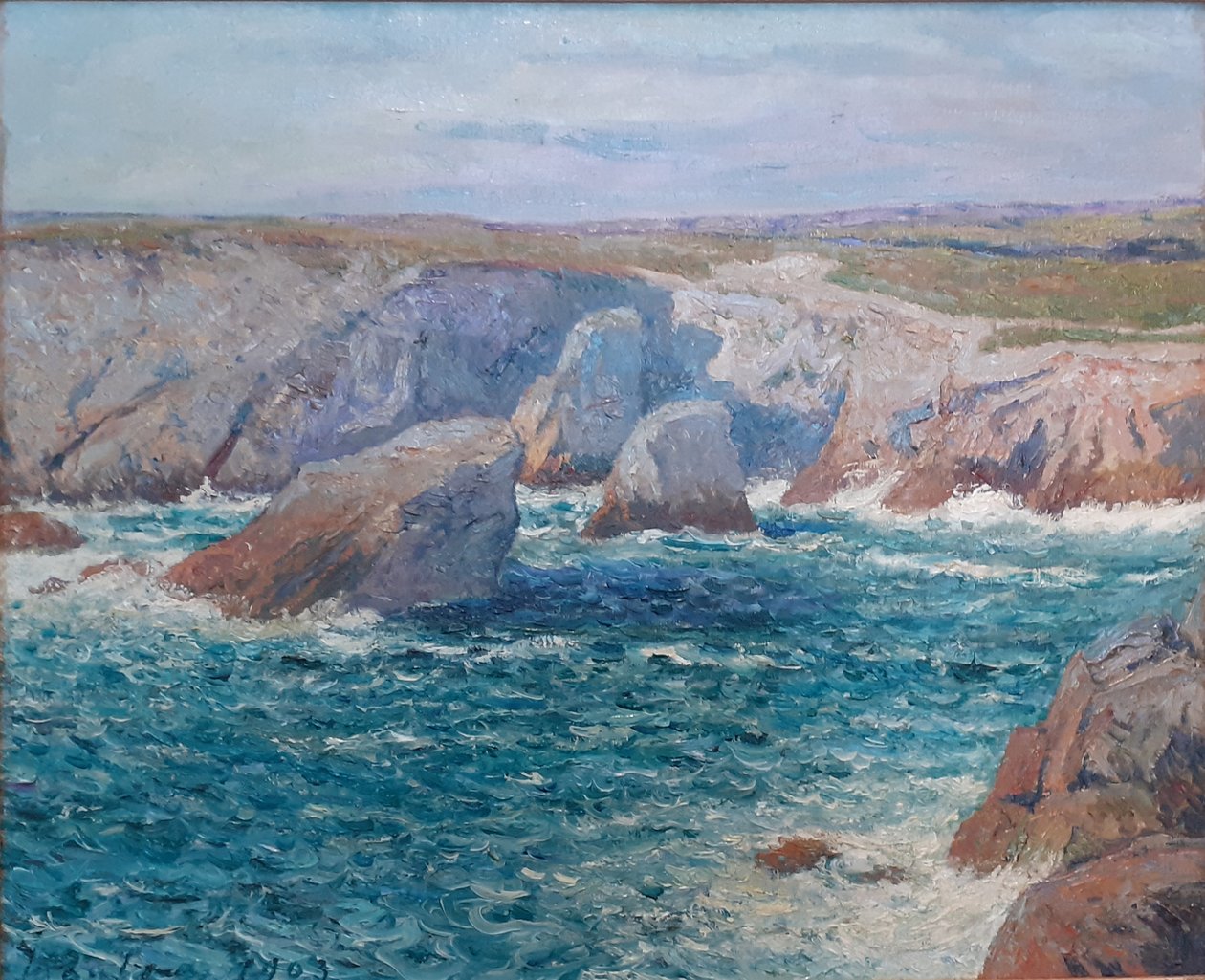 La crique, den vilde kyst, Quiberon af Maxime Maufra