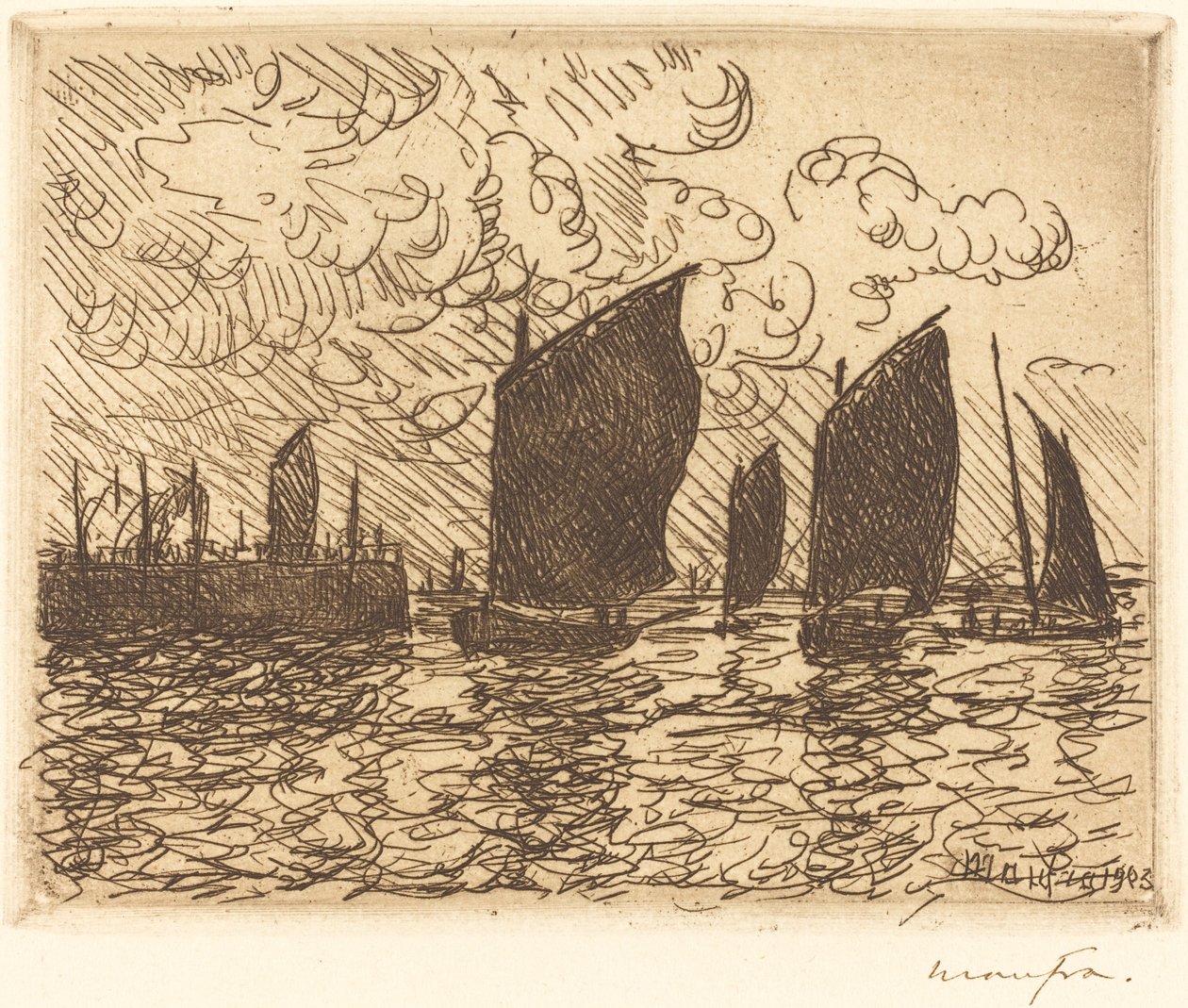 Bådenes tilbagevenden af Maxime Maufra