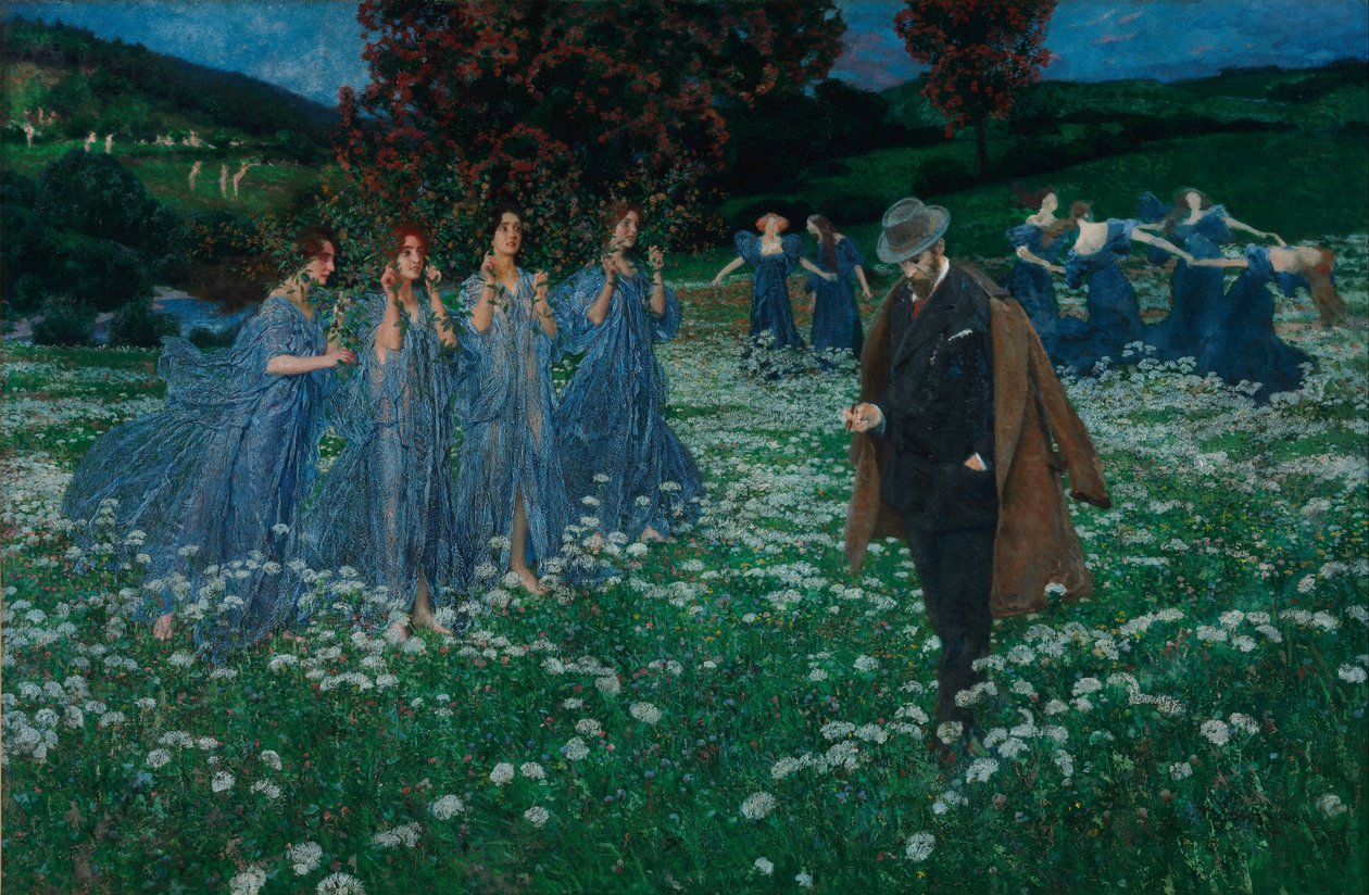Un monde - En verden, af Lenz, Maximilian (1860-1948). Olie på lærred af Maximilian Lenz