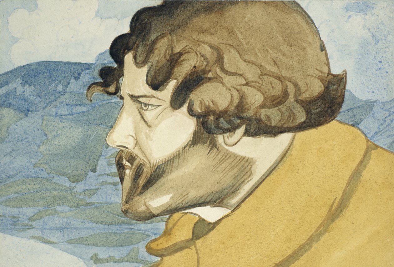 Selvportræt, 1921 af Maximilian Voloshin