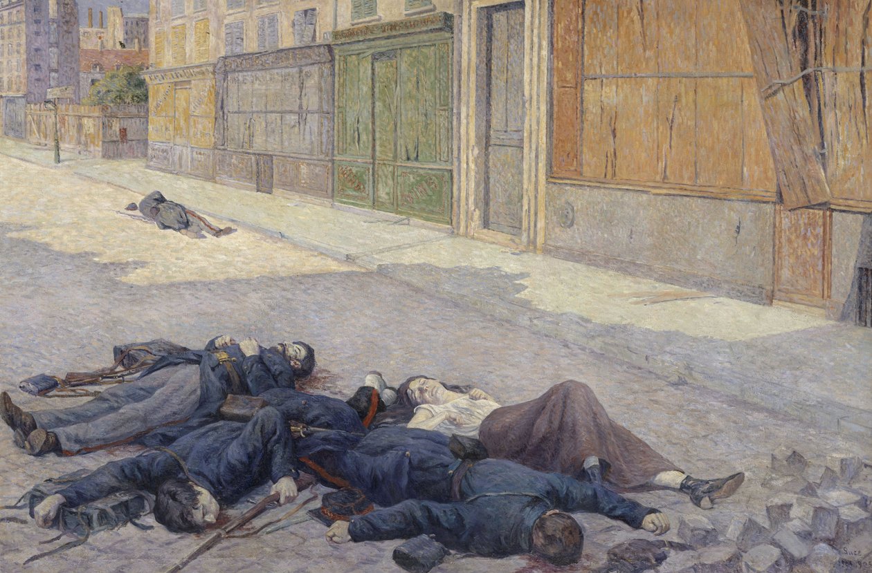 En gade i Paris i maj 1871 af Maximilien Luce
