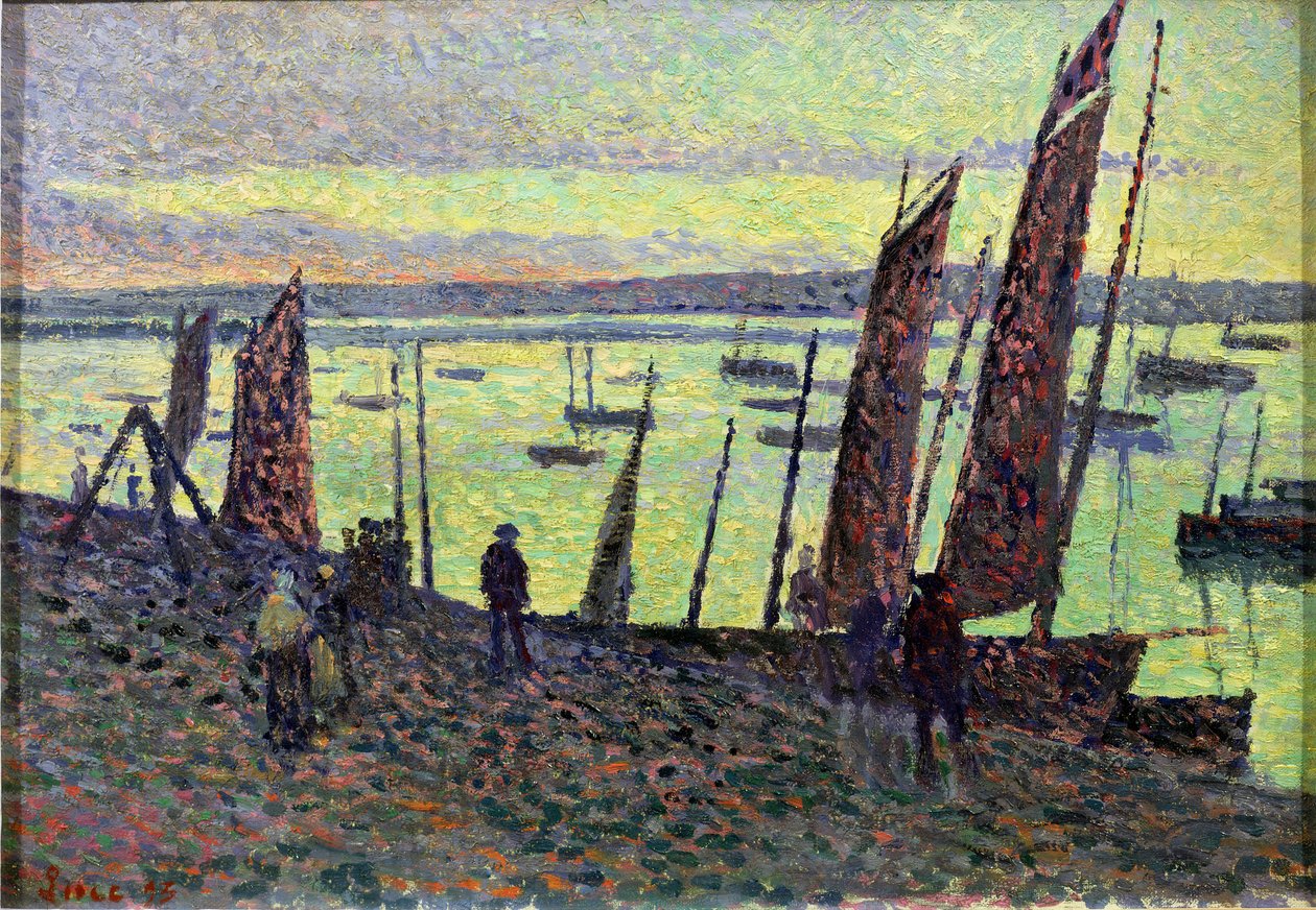 Både ved Camaret, 1893 af Maximilien Luce