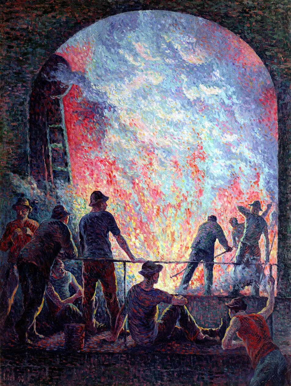 Stålværket, 1895 af Maximilien Luce