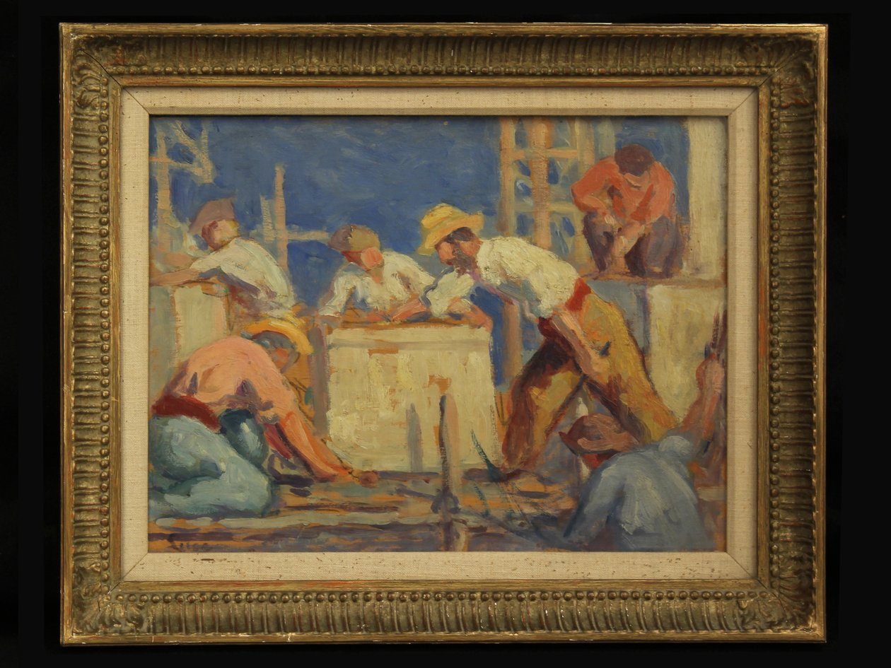 Arbejdere, 1910 af Maximilien Luce