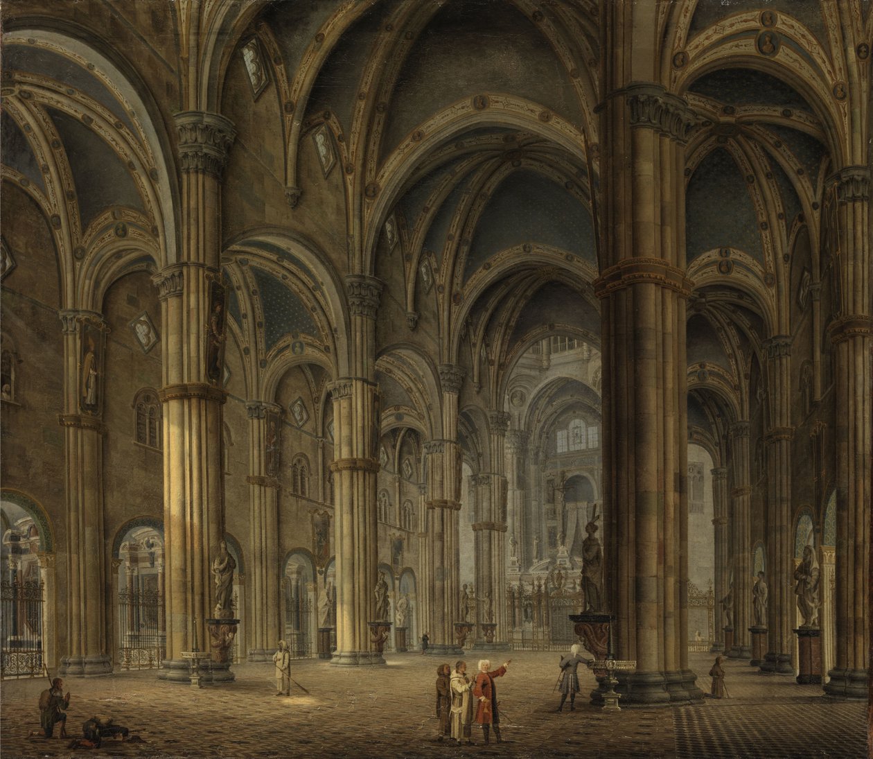 Kircheninneres der Certosa di Pavia af Maximilien de Hase