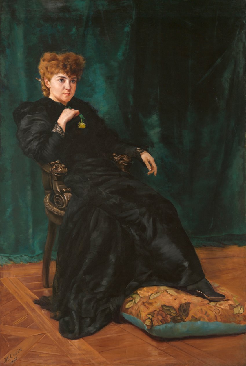 Minnie Maddern Fiske, 1893. af Maximilien Colin
