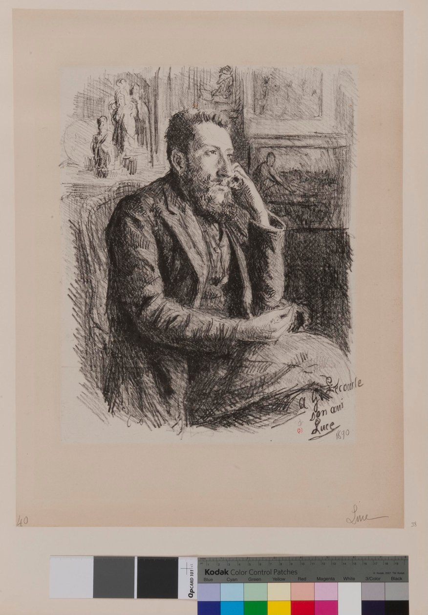 Til Georges Lecomte af Maximilien Luce