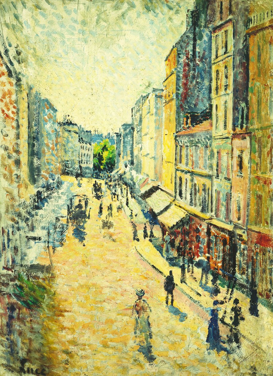 En Gade i Abbedisser; Abessernes gade, 1895 af Maximilien Luce