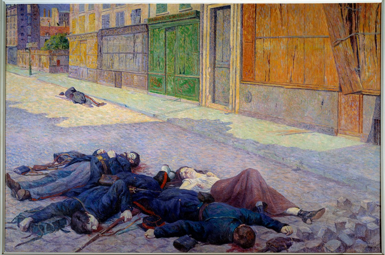 En gade i Paris i maj 1871 eller Kommunen af Maximilien Luce